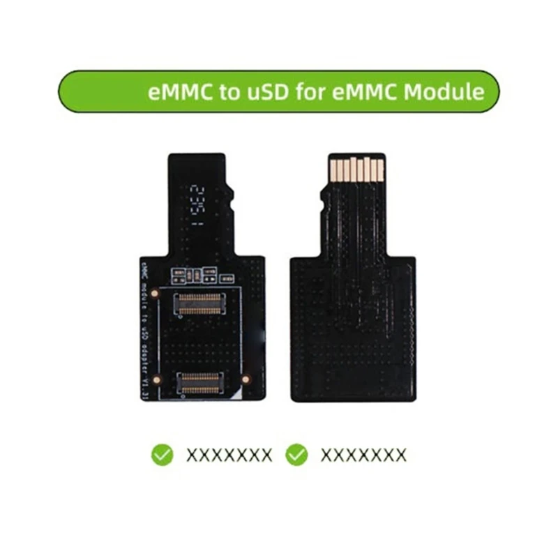 System File Burning Board for eMMC Parts, Small Circuit Board for Firmware Writing, Technical Use and Repeated Lab Tasks Daily