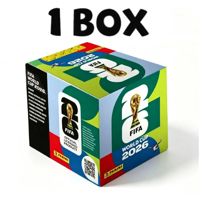 Image of 2026 FIFA Weltmeisterschaft Panini Sticker Box 50 Überraschungspäckchen Spiel-Sammelkarten Fußball-Fan-Sammlerstück