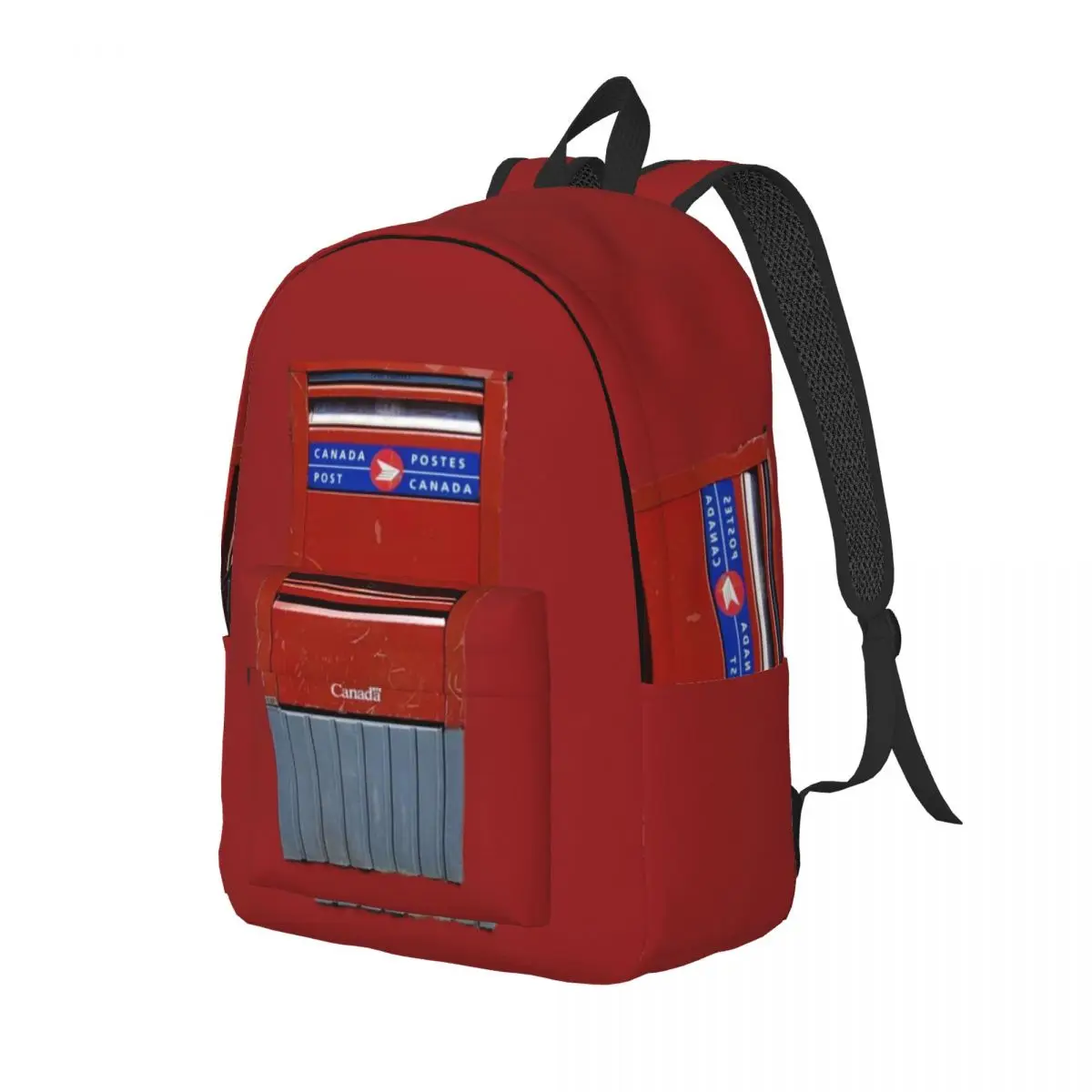 C-Canada Post Printed Lightweight Casual Schoolbag For School, Outdoor, Shopping, Office 15.7in 17.7in