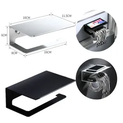 Home Toilet Paper Sanitary Paper Roll Holder Paper Towel Mobile Phone Bathroom Multi-function Shelves Rack House Storage Rack