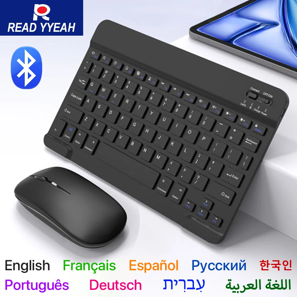 

Новая Bluetooth-клавиатура с мышью для Android iOS Windows для iPad 2025 A16 11-го 10-го поколения Pro Air 11/13 Беспроводная клавиатура для планшета