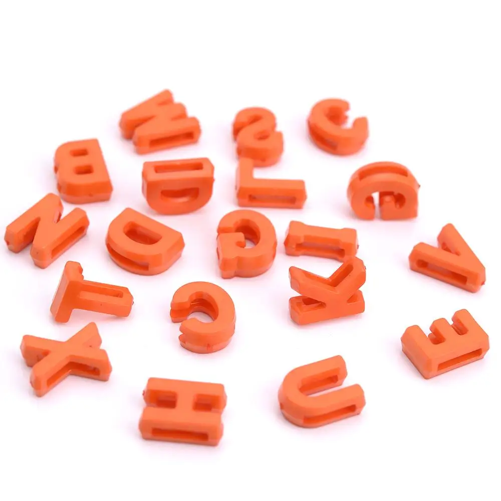 100 Stück 12 mm mehrfarbige zufällige Buchstabenperlen, Acryl-Alphabet-Perlen für Schmuckherstellung, DIY-Armband, Halskette, Schlüsselanhänger, Zubehör – Detail 11