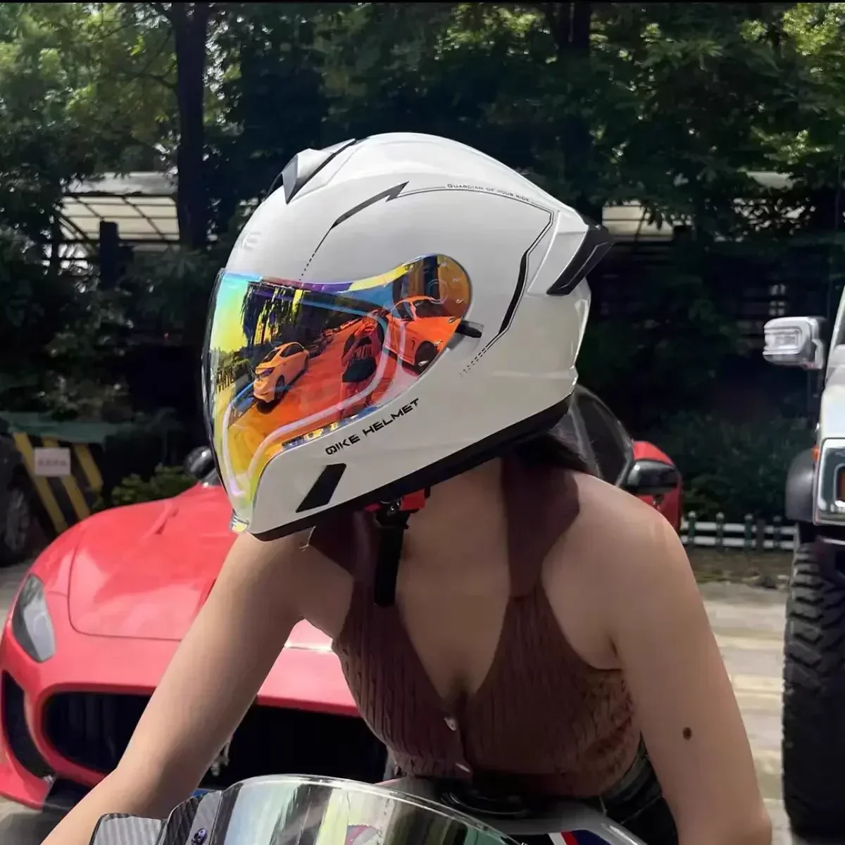 Hot Sale Motorcycle Helmet Full Face Double Lens Off-Road Racing Helmet Color Long Visor Cascos Para Moto DOT Casco Moto