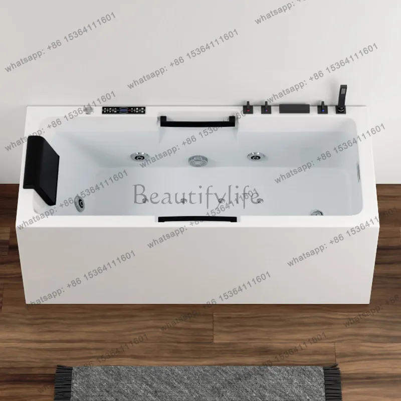 Seamless integrated massage surfing acrylic home hotel high-end bathtub double skirt adult bath