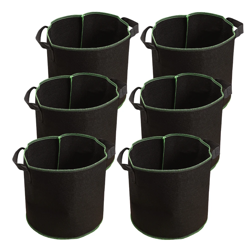 

6 Pcs Planting Bucket Seedling Bag Plants Garden Grow Bags Non-woven Potatoes Fabric