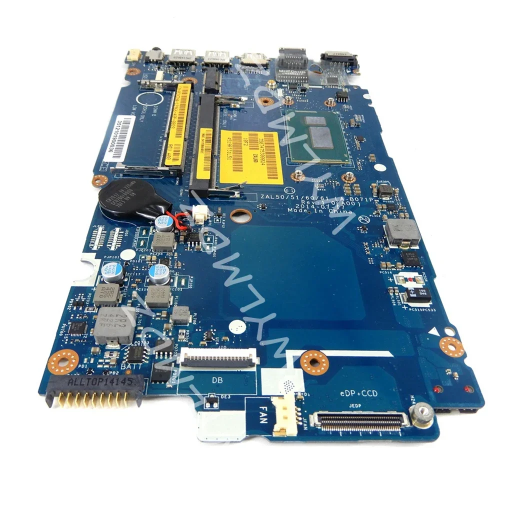 Imagem -03 - Laptop Motherboard para Dell Latitude La-b071p 3205u i3 I54th 5ª Cpu Notebook Mainboard Testado ok 14 3450