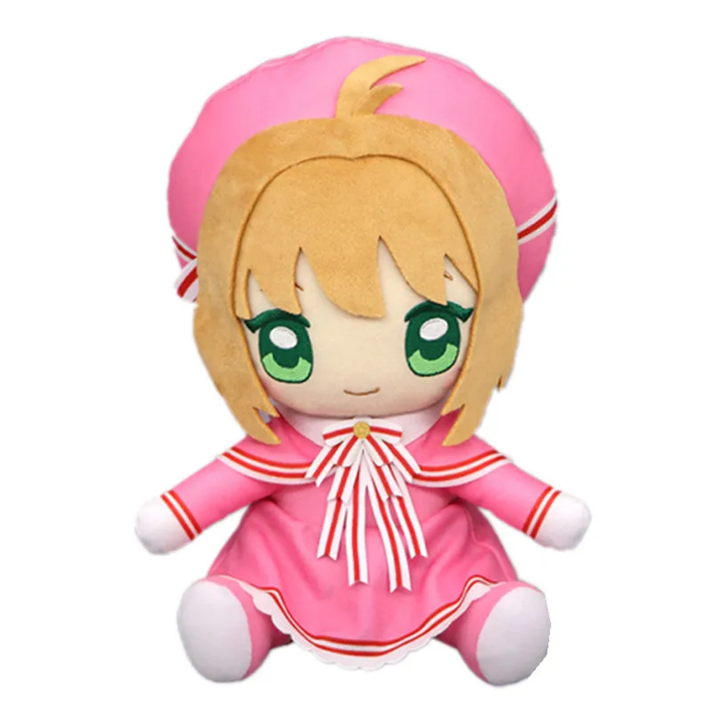 New Cute Anime Card Captor Sakura Plush Doll  Kids Girls Stuffed Toys For Children Christmas Gifts 25CM