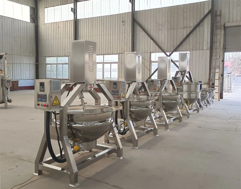 304 Stainless Steel Motor Core Stir Fry Pot Peanut Sesame Sauce For Bakery Cooking Oil Factory Vegetable Processing Plant