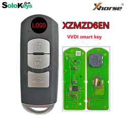 SOLOKEYS XZMZD6EN VVDI Xhorse Special Key PCB Board Exclusively For MAZDA Car Remote Key 3 Buttons With Key Shell and LOGO