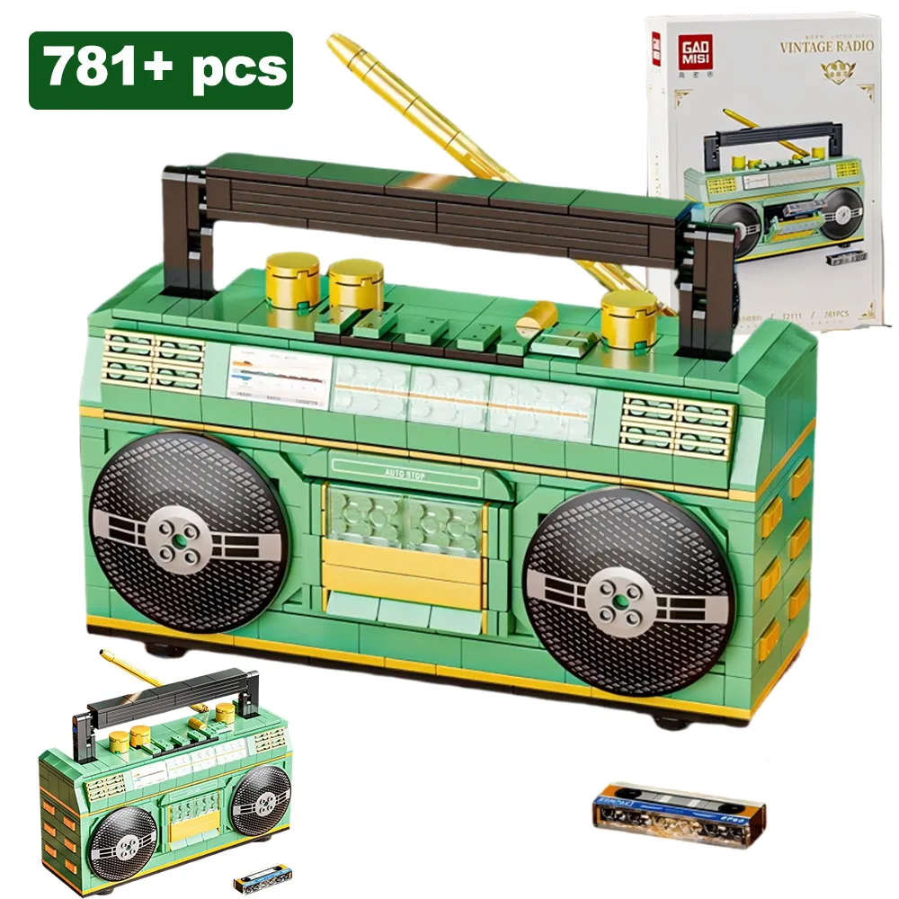 781 + 個シティミニ創造レトロ家電モデルビルディングブロックラジオ MOC おもちゃレンガ子供の誕生日 DIY ギフト