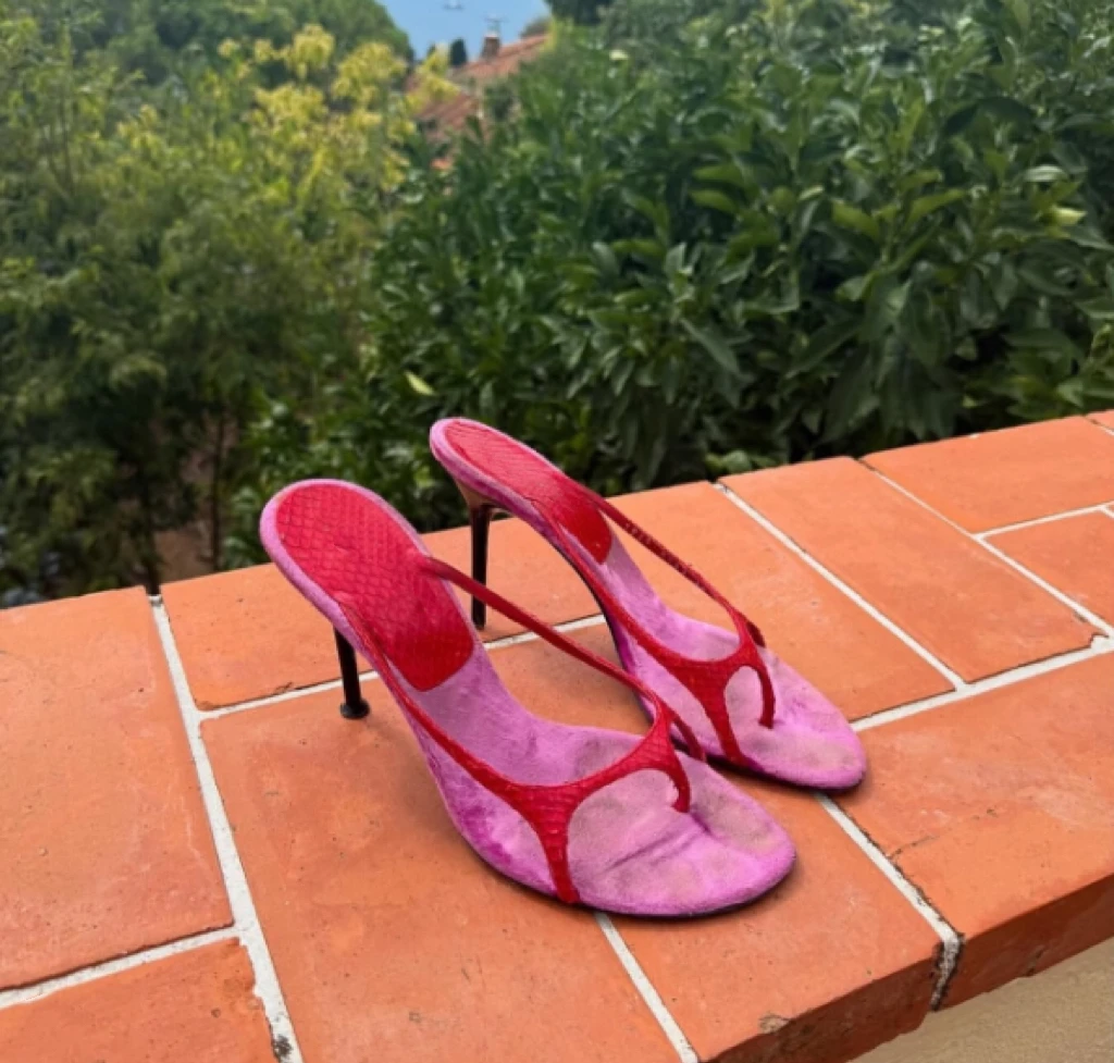 New Arrivals Summer Women's Clip Toe Sandals Party Dress Stiletto High Heels Shoes Wide Fit Mixed Color Suede Pumps Slippers