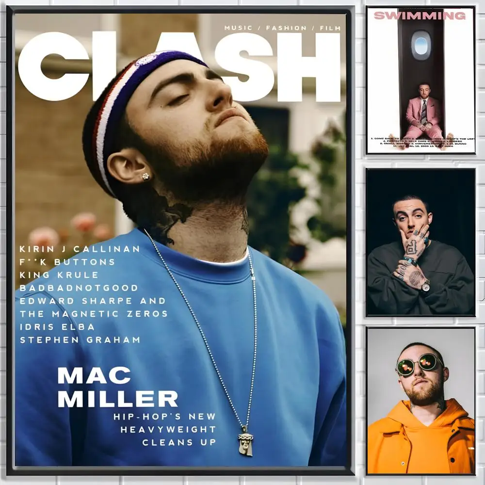 Singer Mac Miller Poster Classic poster and wall art prints are suitable for living rooms, bedrooms,and home