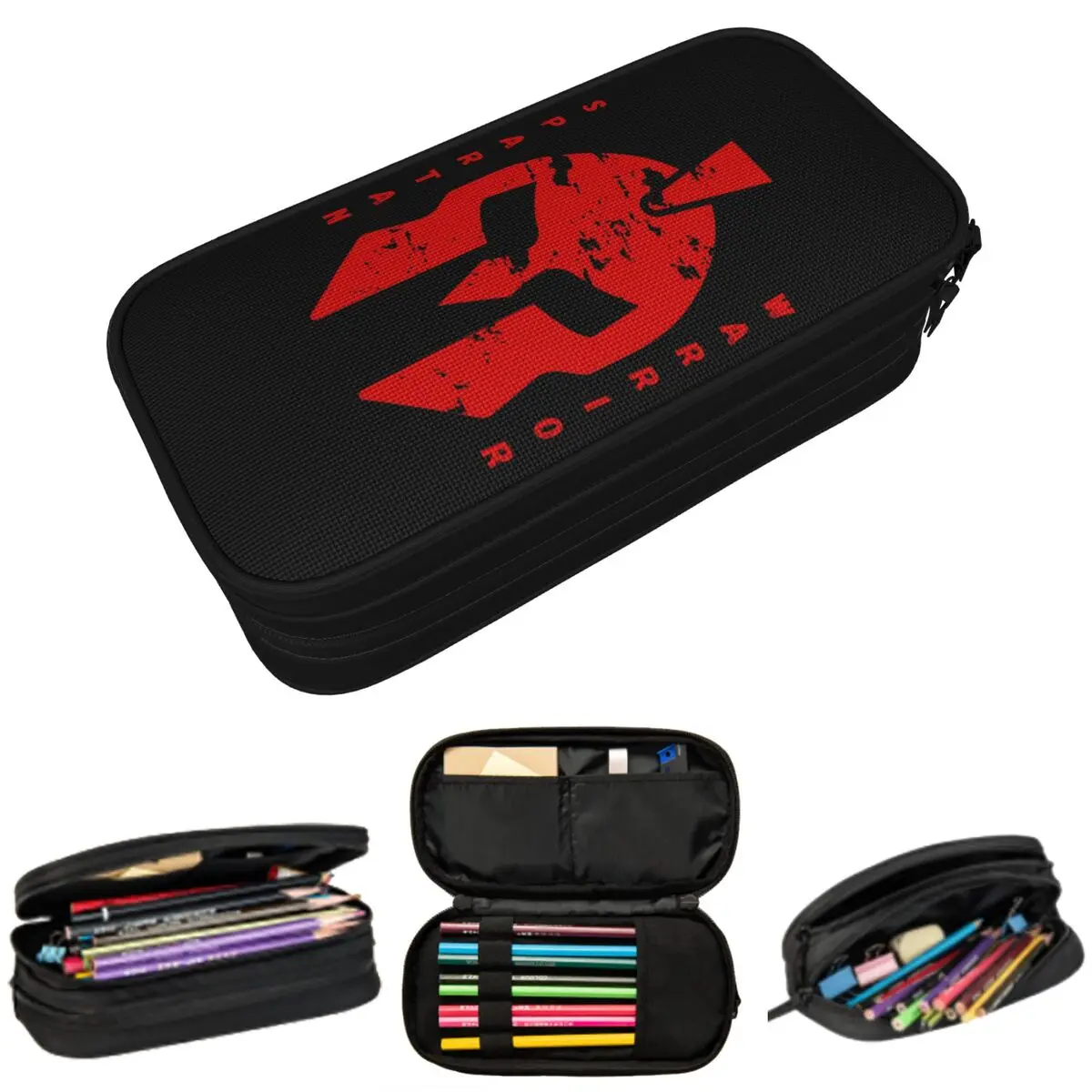 Federmäppchen mit Spartan-Sparta-Krieger-Helm-Logo für Jungen und Mädchen, Geschenke, Stiftbox, Bleistiftbeutel, Schreibwaren, Stifthalter-Tasche