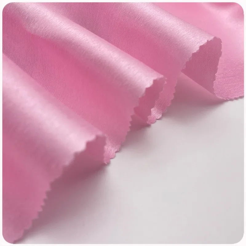

High-quality thick satin fabric for performance costumes dresses and evening gowns featuring encrypted silk bright