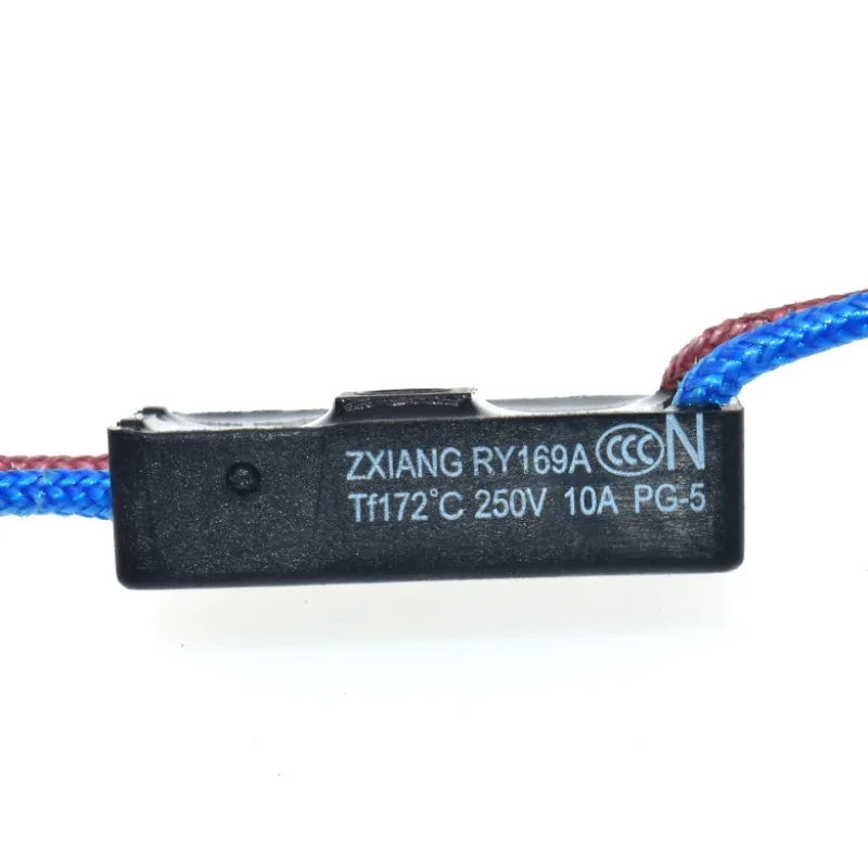 RY169A Thermal Fuse Tf 172°C 10A 250V, Electric Pressure Cooker Temperature Fuse, 4-Wire Overheat Protection Cutoff