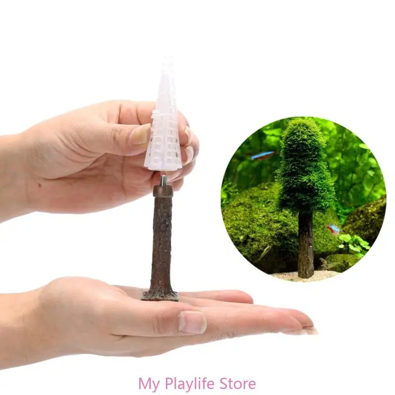 Aquarium Moss Decoration Fish Tank Plant Holder Creating Your Own Mini Trees Forest Landscape Grow Aquatic Plant