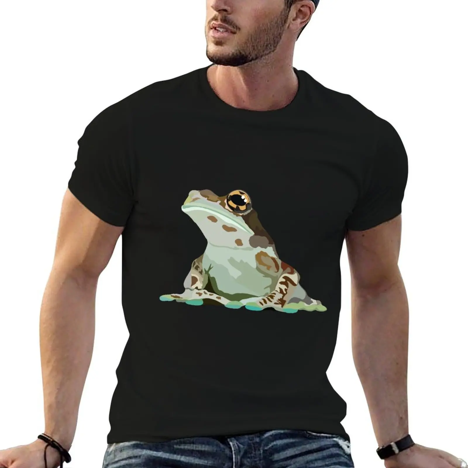 

M is for Milk Frog T-Shirt cotton tshirt 100% g man t shirts for men man t shirts graphic T-shirt