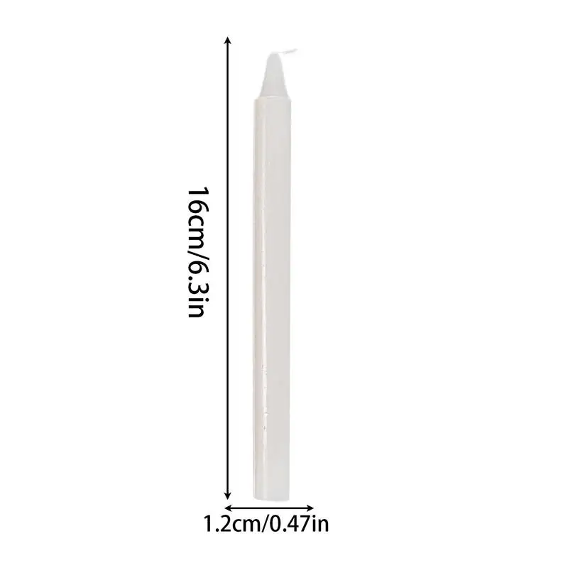 Taper Candles 10pcs Paraffin Wax Unscented Candle 16x1.2cm Emergency Candle Smokeless Candlesticks for Wedding Dinner Decoration