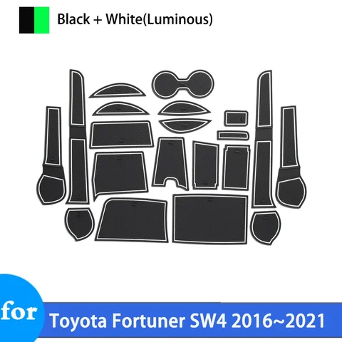 Toyota Fortuner SW4 AN150 AN160 Резиновый Коврик Для Дверной Канавки 2016-2021 Противоскользящий Автомобильный Дверной Коврик...