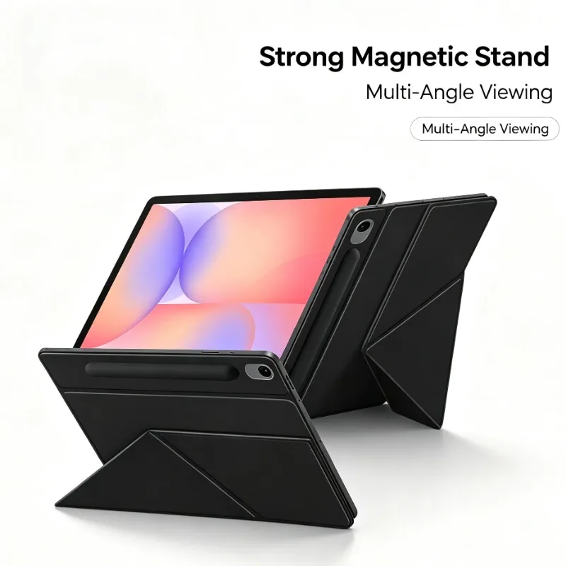 Stand Magnetic PU Leather Tablet Protector For Galaxy Tab S10 Ultra S10 FE Plus 13.1 S10+ 12.4 Precise Cutouts Book Flip Cover