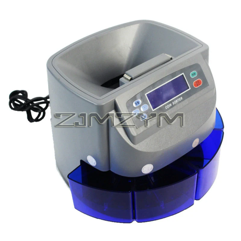 Professional Coin Counter Machine Automatic Coin Sorter Coin Dispenser Equipment USD/EUR/THB/RUB/CAD/MYR
