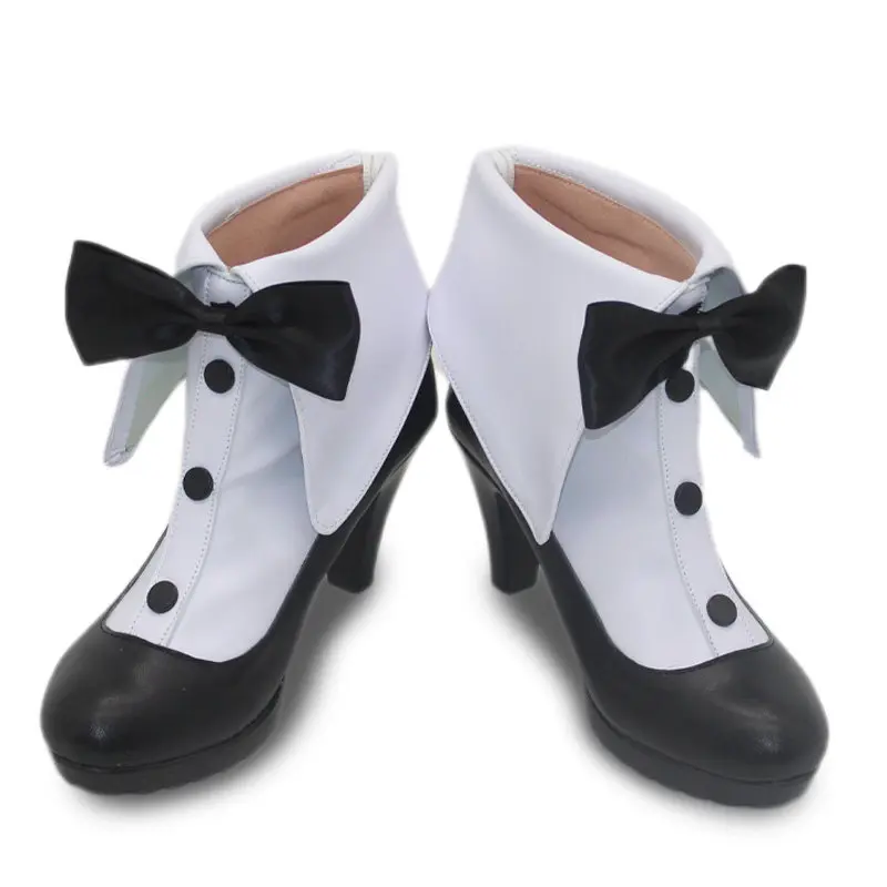 Anime mi ku BiCute Bunnies Black and White Bunny Girl Cosplay Shoes Mikuu Lovely Carnival Halloween Christma Party Boots