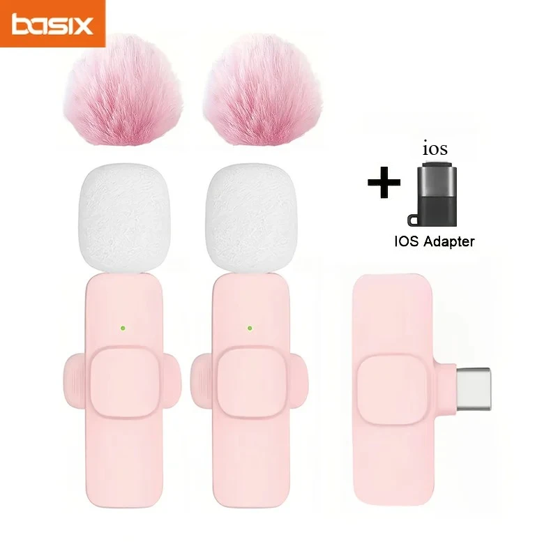 Micrófono de solapa inalámbrico mini para smartphones Type-C para vlogging, TikTok, Facebook, grabación de audio 2