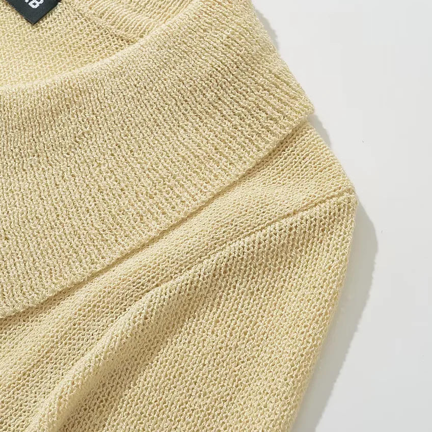 Faionable tricoté Cardigan pull pour femme H285 col rabattu 3 boutons rue Sle Long Sve longueur régulière