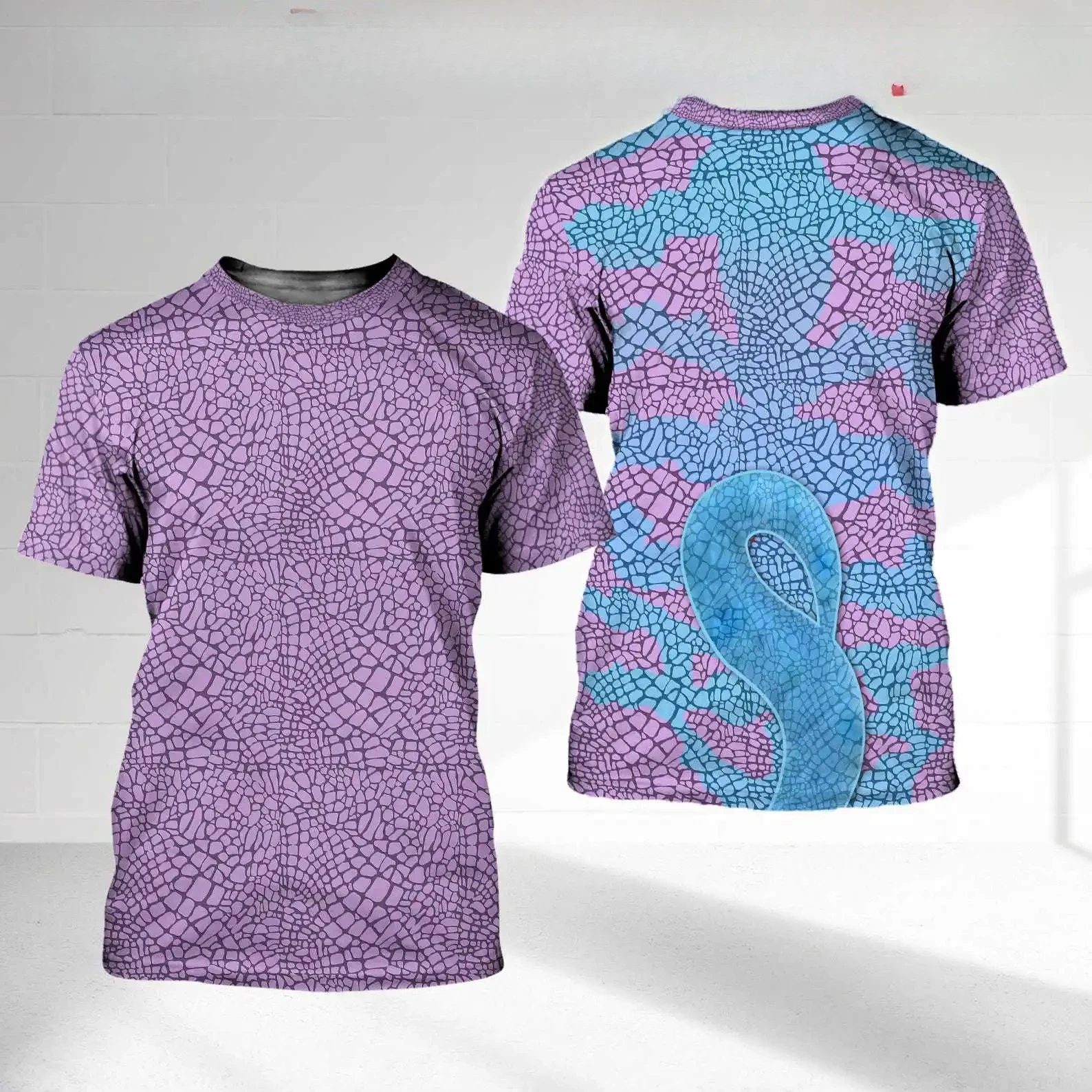 ديزني مونستر إنك تأثيري ثلاثية الأبعاد تي شيرت الرجال النساء الاطفال عادية كم قصير بلايز مايك سولي الصيف الكرتون المتضخم تي شيرت #4