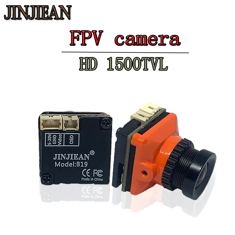 

1/3 CMOS 1500TVL B19 Mini FPV Camera 2.1mm Lens Power 5V-30V PAL / NTSC With OSD Internal adjustable For RC FPV Racing Drone