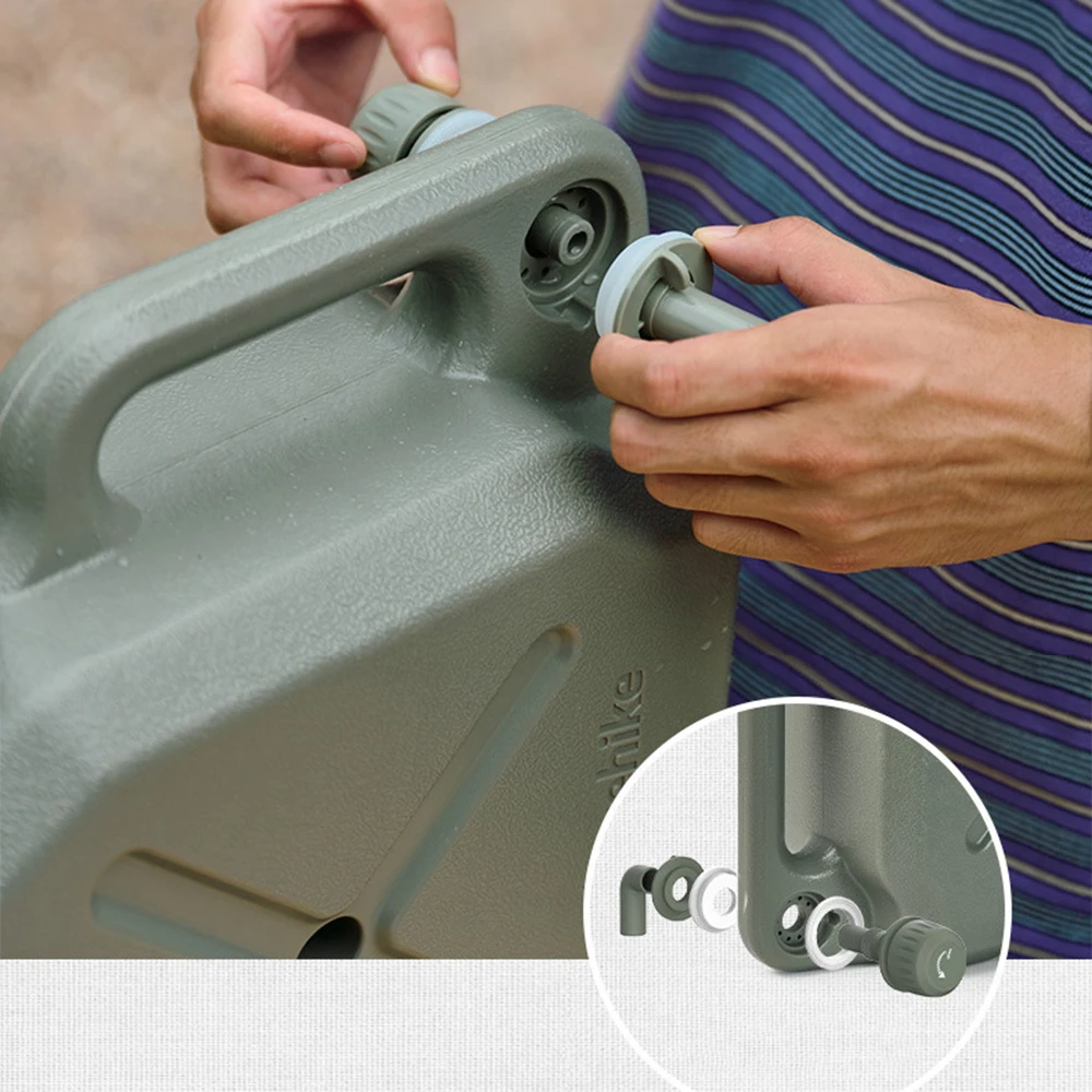 Tragbarer Wasserkrug, Camping-Wasserbehälter mit Zapfhahn, 12 l, multifunktional, auslaufsicher für Notfallvorräte, Outdoor, Wandern – Detail 5