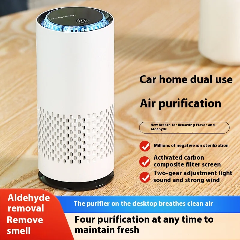 Purificateur d'air aste USB pour la maison et la voiture, 10 millions d'Ions négatifs, 99.95% de purification de l'emploi, utilisation pour les touristes