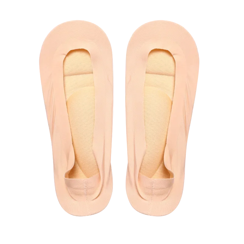 Ladies 3D Boat Socks Breathable Cushion Bow Foot Massage Health Care Invisible Socks Silicone Anti-off Silk Boat Socks