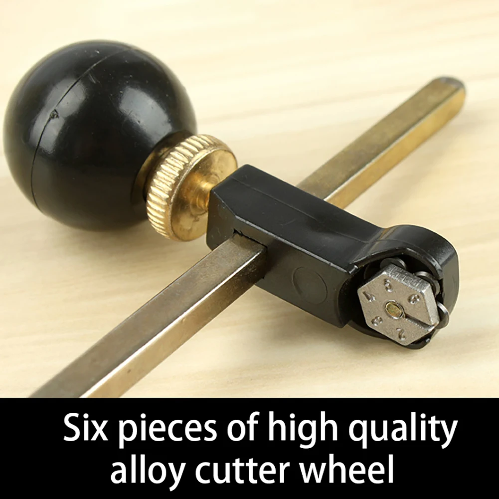 เครื่องตัดกระจกแบบมืออาชีพ เครื่องมือตัดทรงกลมพร้อมด้ามจับทรงกลม ปรับระดับด้วยถ้วยดูด แบบเข็มทิศ เครื่องตัดกระจกวงกลม