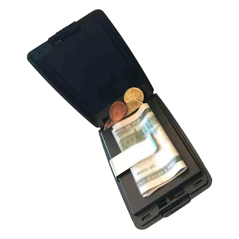 Metalen Credit Kaarthouder Multifunctionele Metalen Credit Card Wallet Protector Aluminium Hard Case Shell Visitekaarthouder