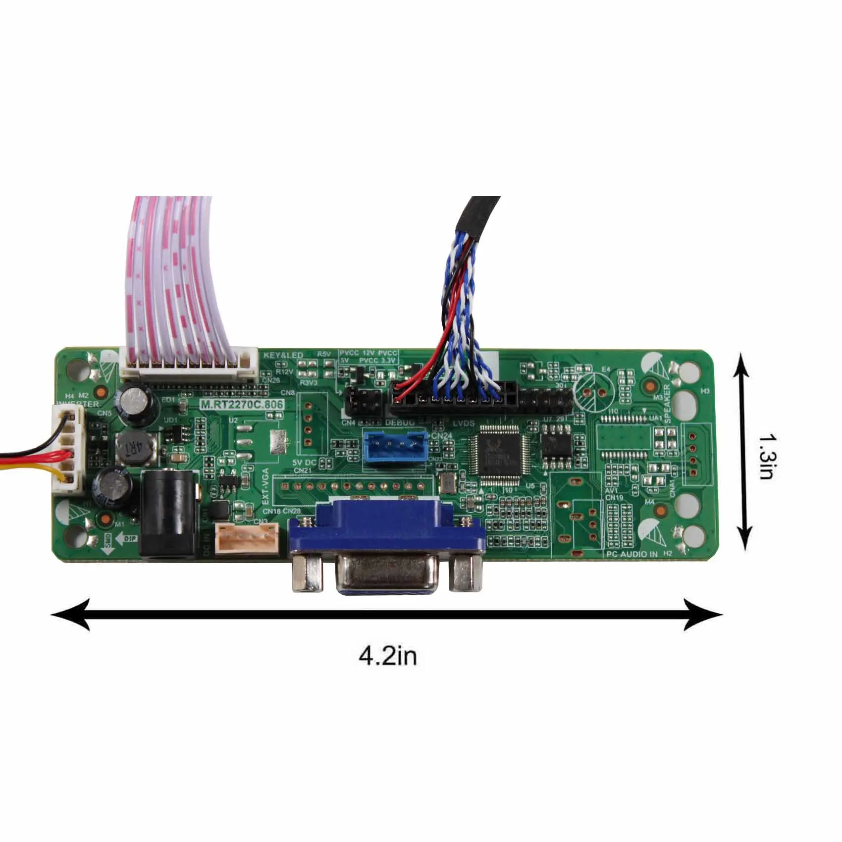 Vsdisplay Universal Design Pcb Board Display Control Board Vga Input Lcd Driver Board For 12.1Inch 800X600 G121Sn01 V4