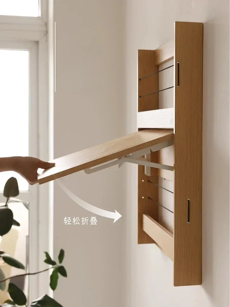 

Popular and low-priced Japanese Shelf Writing Desk Small Office Wall Computer Desk Foldable Dresser