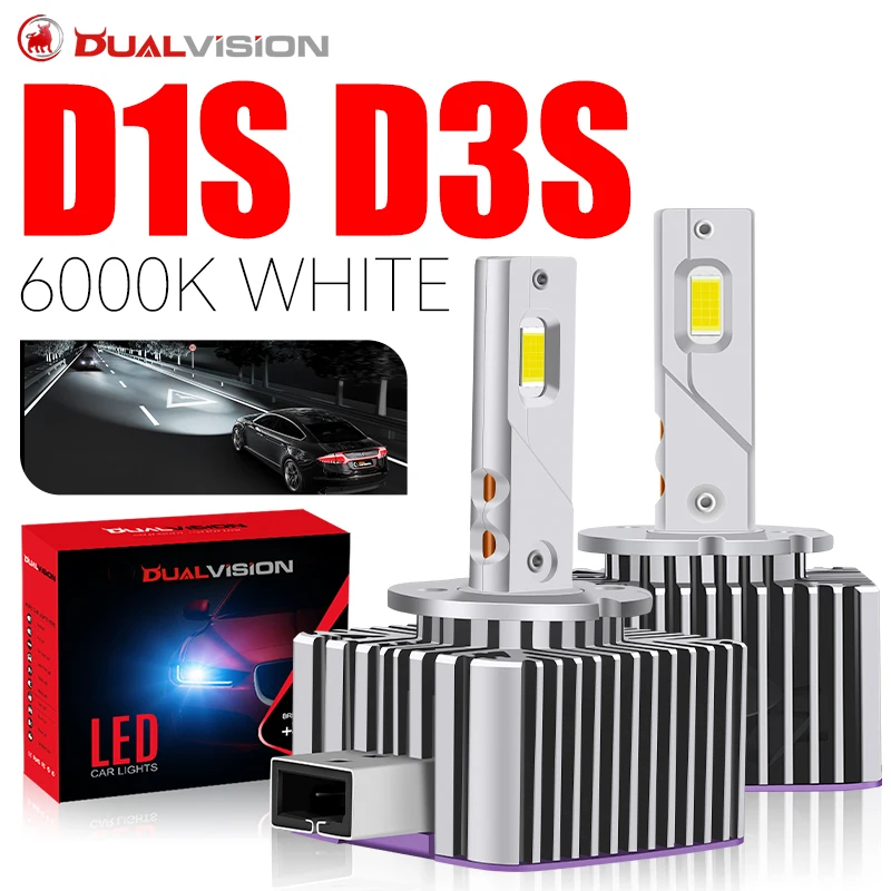 D1S D3S LED Headlights Canbus HID D2S D4S D8S D1R D2R D3R D4R Xenon D Series 30PCS CSP Chips 1:1 Size Ballasts Plug&Play 12V 24V