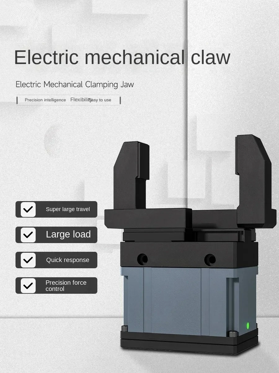 Long-Range Large Load High Protection Parallel Electric  Manipulator Claw for Workpiece Clamping and Handling Assembly