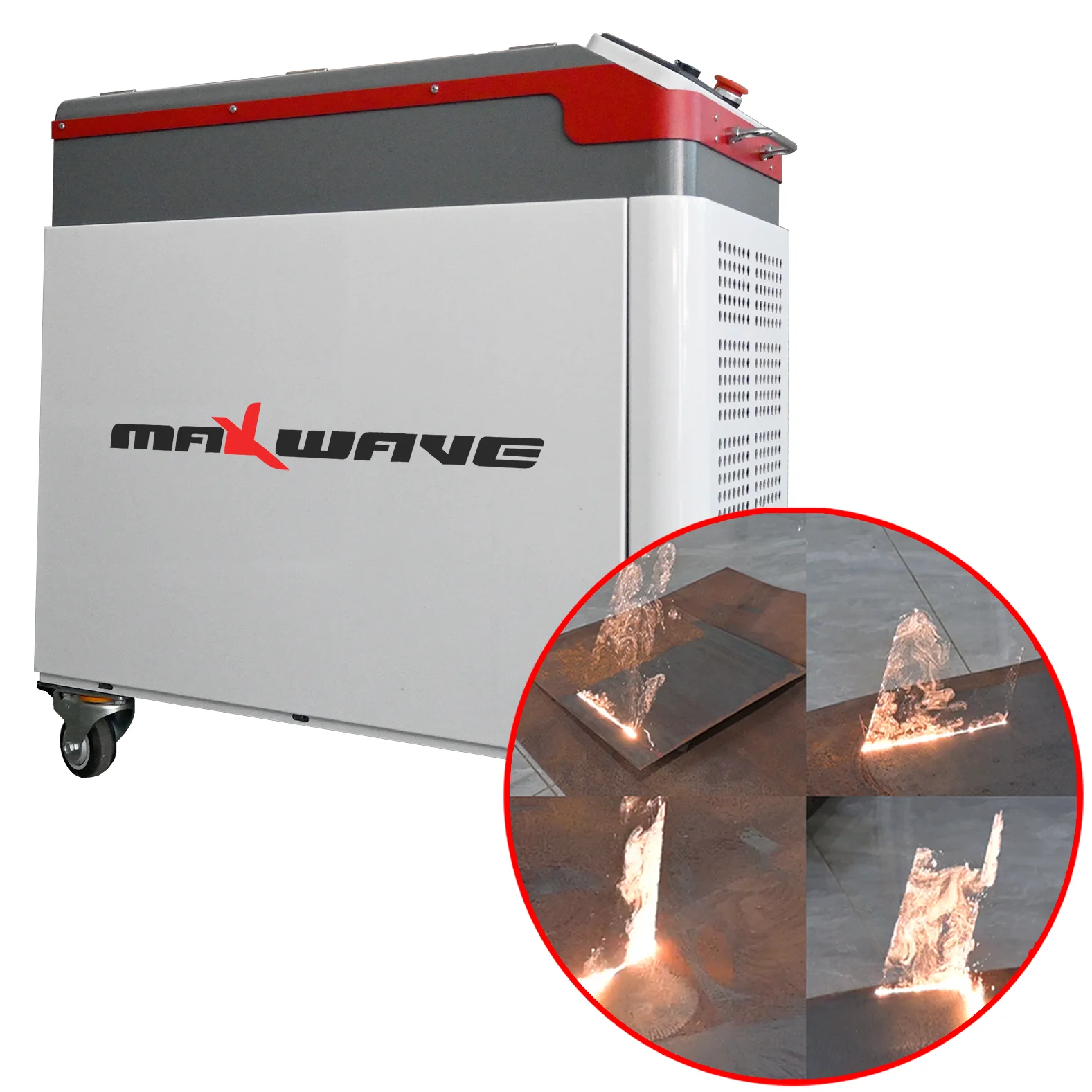 Portable 100w 200w 300W Pulse Laser Cleaning Machine for Remove Rust Paint on Car Truck Construction Tools Industrial Cleaning