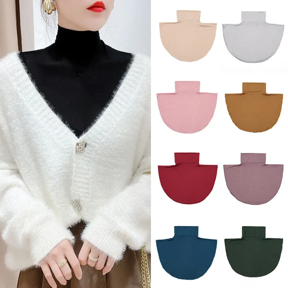 Women'S Fake Collar Modal Half Collars False Turtleneck Scarf Collar Europe And America High Neck Cover Detachable Neck Collar