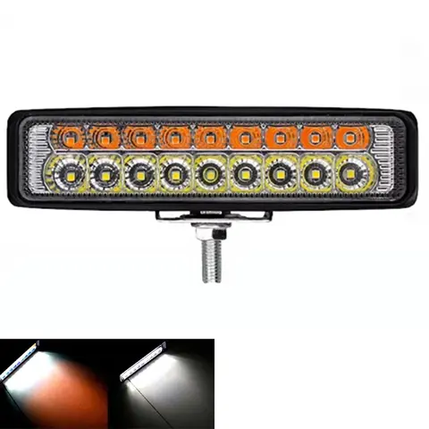 6 Zoll 12 V 24 V LED-Arbeitslichtleiste Scheinwerfer Nebelscheinwerfer Arbeitslicht für Motorrad LKW Traktor Boot Off Road 4WD 4x4 SUV ATV
