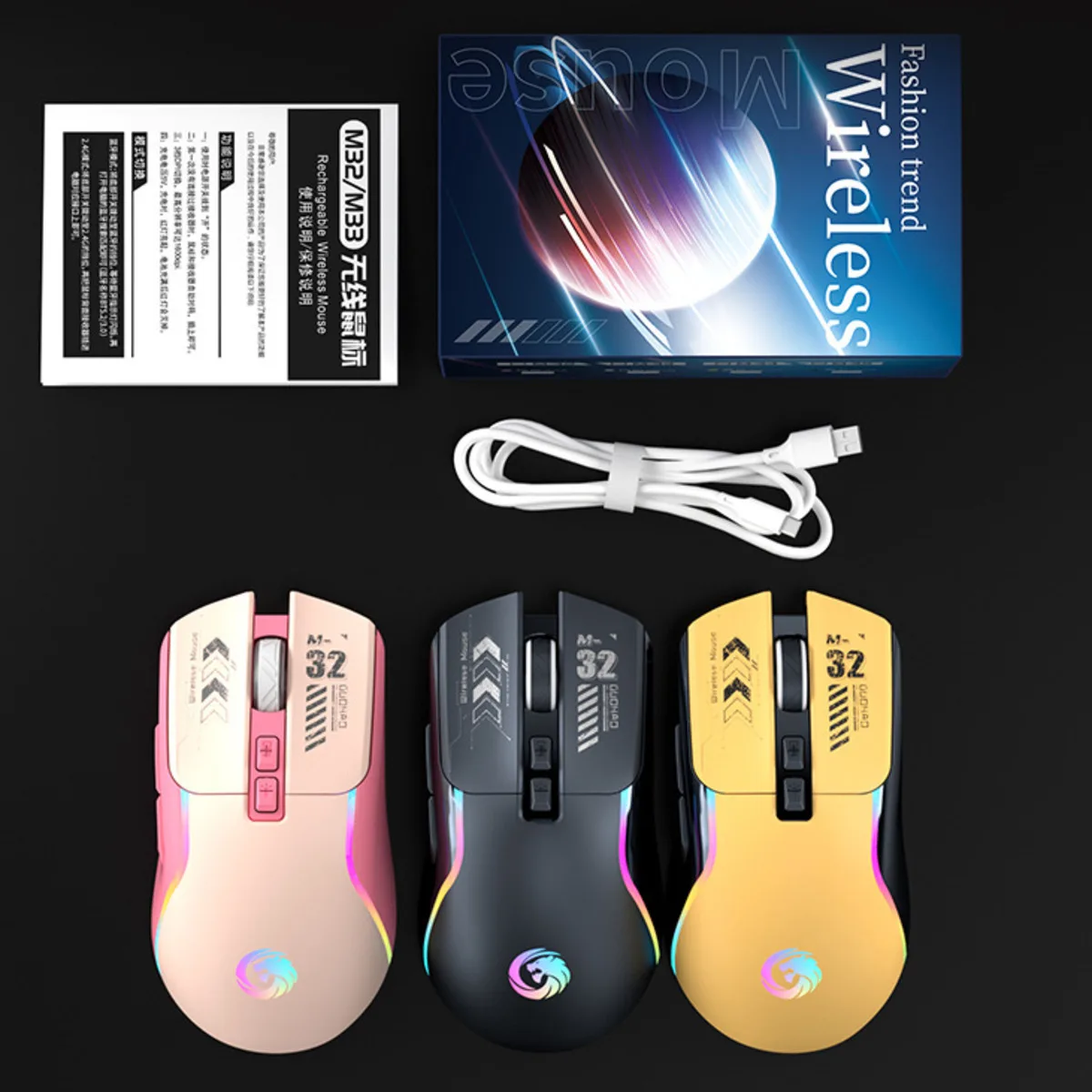 ファッション Bluetooth デュアルモードワイヤレスサイレントゲーミングマウス人間工学に基づいた低ノイズ Macbook ラップトップ光学式コンピュータマウスガールギフト