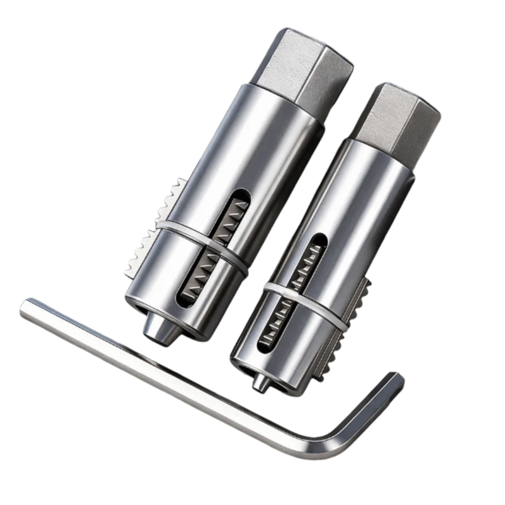 Durable Steel Broken Wire Extractor Dual Specification Adjustable Design Pipe Thread Extractors 12mm And 14mm Hex Wrench