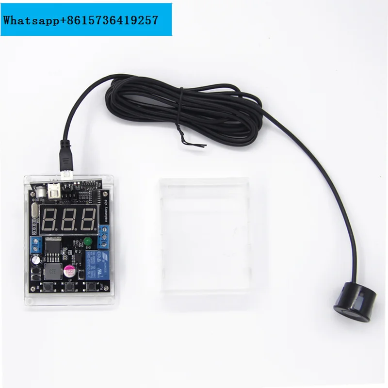 

Ultrasonic Reversing Radar Sensor Module with Display Relay Output Adjustable Distance with Waterproof Probe