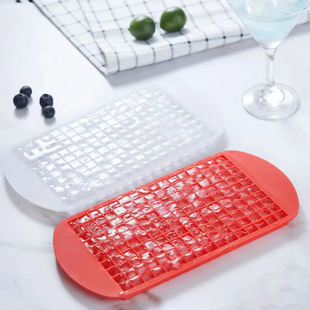 1PC 160 Holes Silicone Ice Cube With Ice Trays Auxiliary Food Puree Cheese Jelly Cocktail Ice Cube Kitchen Ice Cream Tool