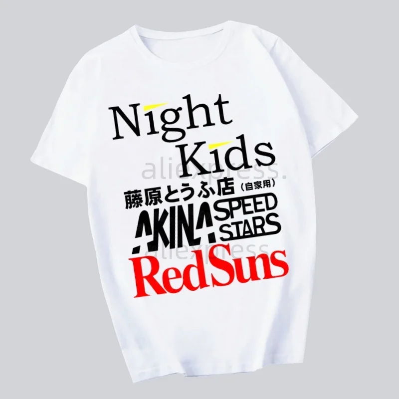 

initial d T Shirt Men Shirts Quality Summer Top Tshirts Short Sleeves Tees T-Shirt