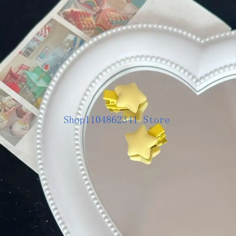 5asd กิ๊บรูปดาวหรูหราสำหรับเด็กวัยหัดเดินวัยรุ่นผู้หญิงผมหางม้าฤดูใบไม้ผลิกิ๊บด้านข้าง