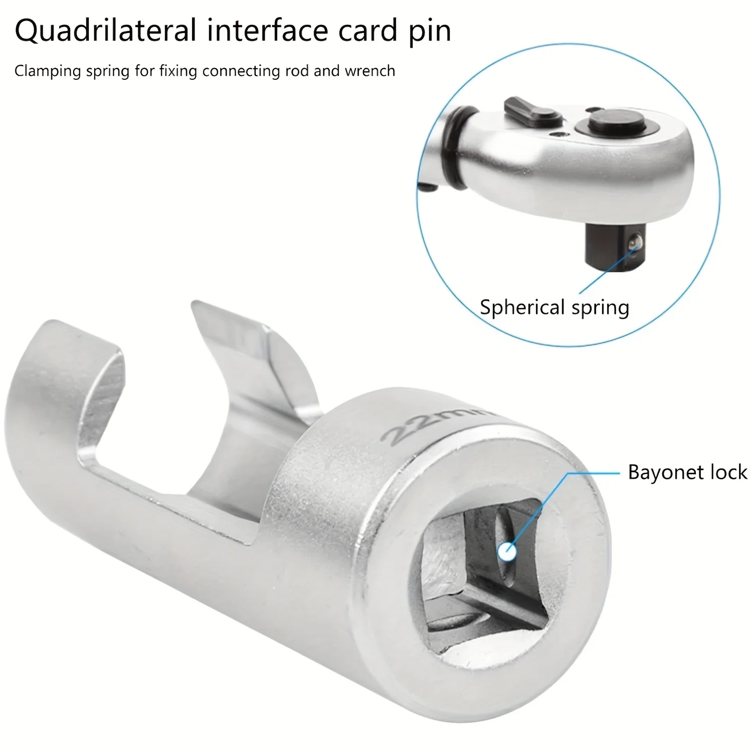 9Pcs Automotive O2 Oxygens Sensors Socket Offset Wrench Remover Tool and Thread Chasers Tool 10-22mm