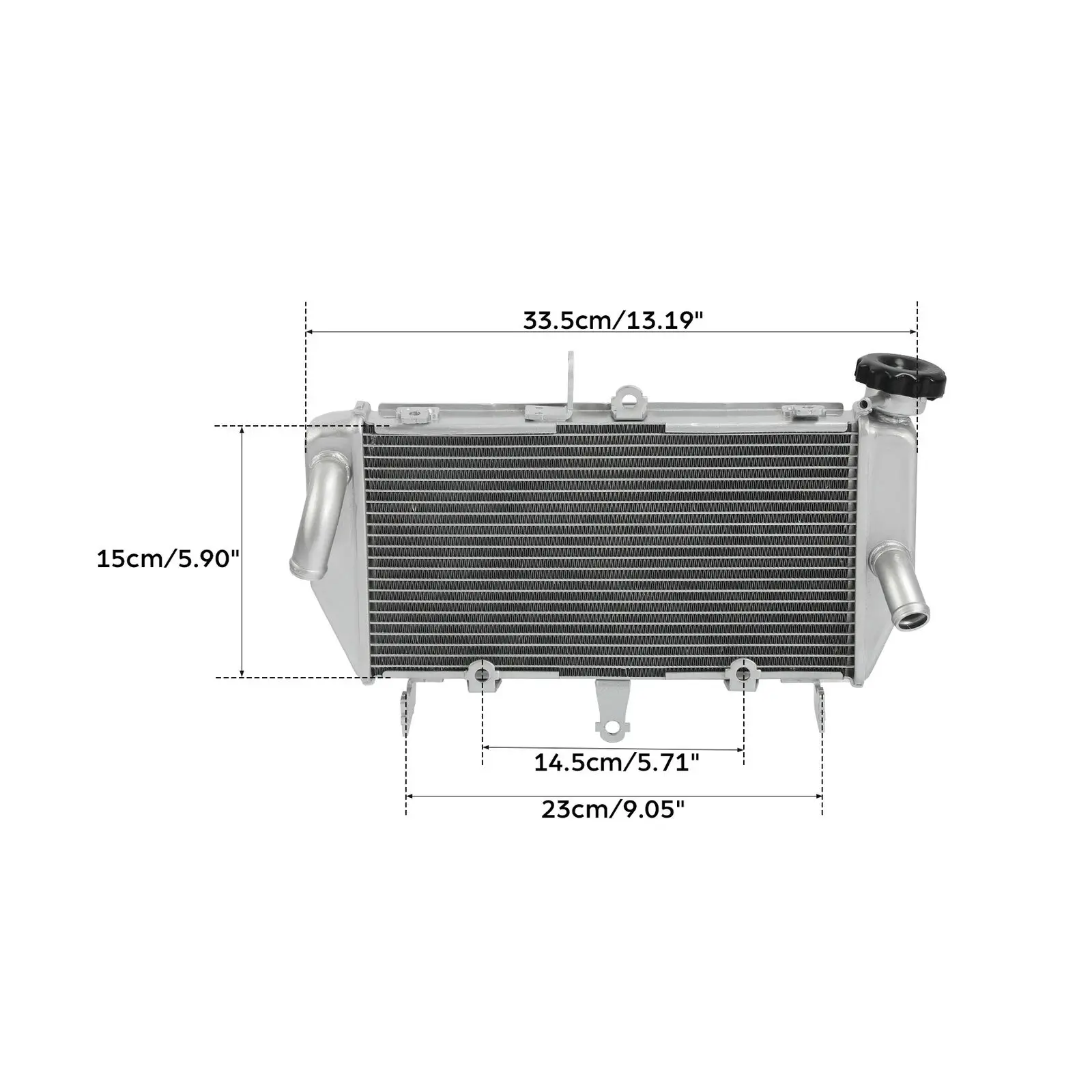 Motorcycle Aluminium Radiator Engine Cooler Cooling For Yamaha MT-03 MT-25 2016-2023